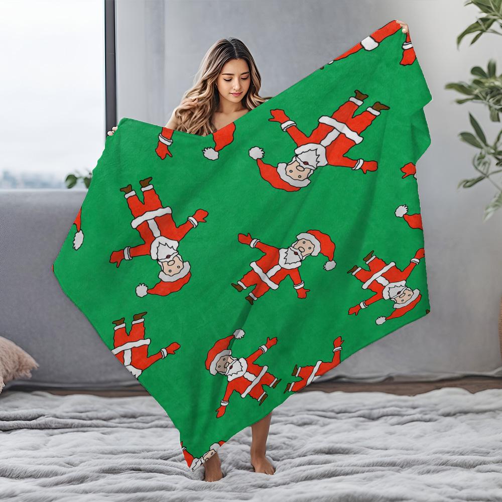 Soft Fluffy Throw Blanket Cozy Warm Microfiber Blanket Bedspread Living Room Decor Home Gifts Holiday Christmas Pattern