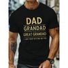 T-shirt Graphique Homme Papa Grand-père Arrière-Grand-père - T-shirt Familial Drôle avec le Slogan « Je deviens de Mieux en Mieux », Léger Coupe Ample Col Rond