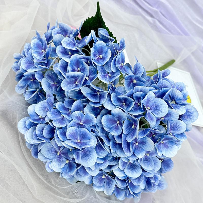 Elegant Hydrangea Artificial Flower Set With Silk Fabric For Home Decor And Wedding Arrangements