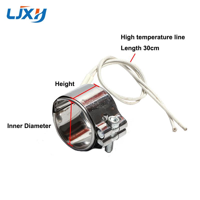 LJXH Ceramic Heating Ring Height 50/55/60/65/70mm Inner Dia.50mm Mica Coil Band Heater 240W-320W Plastic Injection Machine
