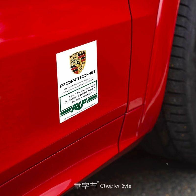 Para Porsche JDM adesivo de carro Cayenne Macan Panamera para-brisa dianteiro adesivo eletrostático adesivo decorativo personalizado
