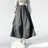 Irregular Pleated High-Waist Flared A-Line Skirt for Women – Spring/Summer 2026