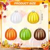 15Pcs Mini Pumpkin Balls Hanging Thanksgiving Pumpkin Ball Halloween Christmas Tree Decoration Farmhouse Home Party Decor Gift