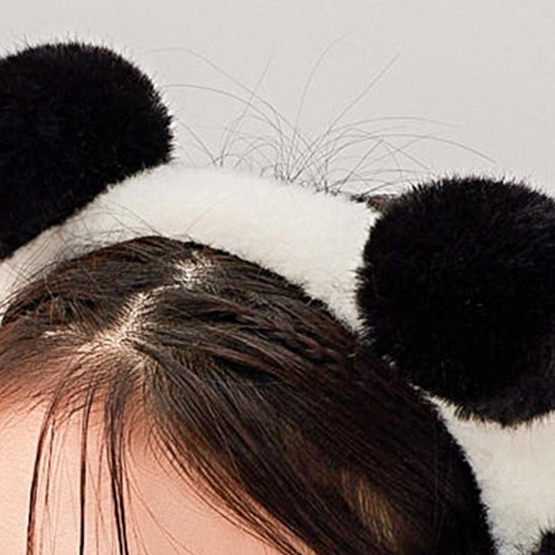 Panda Earmuffs Panda Ear Warmer Foldable Earmuffs Fleece Ear Muffs Headband Panda Ear Muffs Panda Earflap