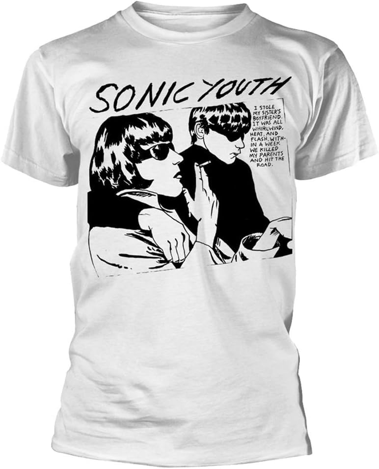 Sonic Youth Goo Album Cover (White) T-Shirt 3XL белый