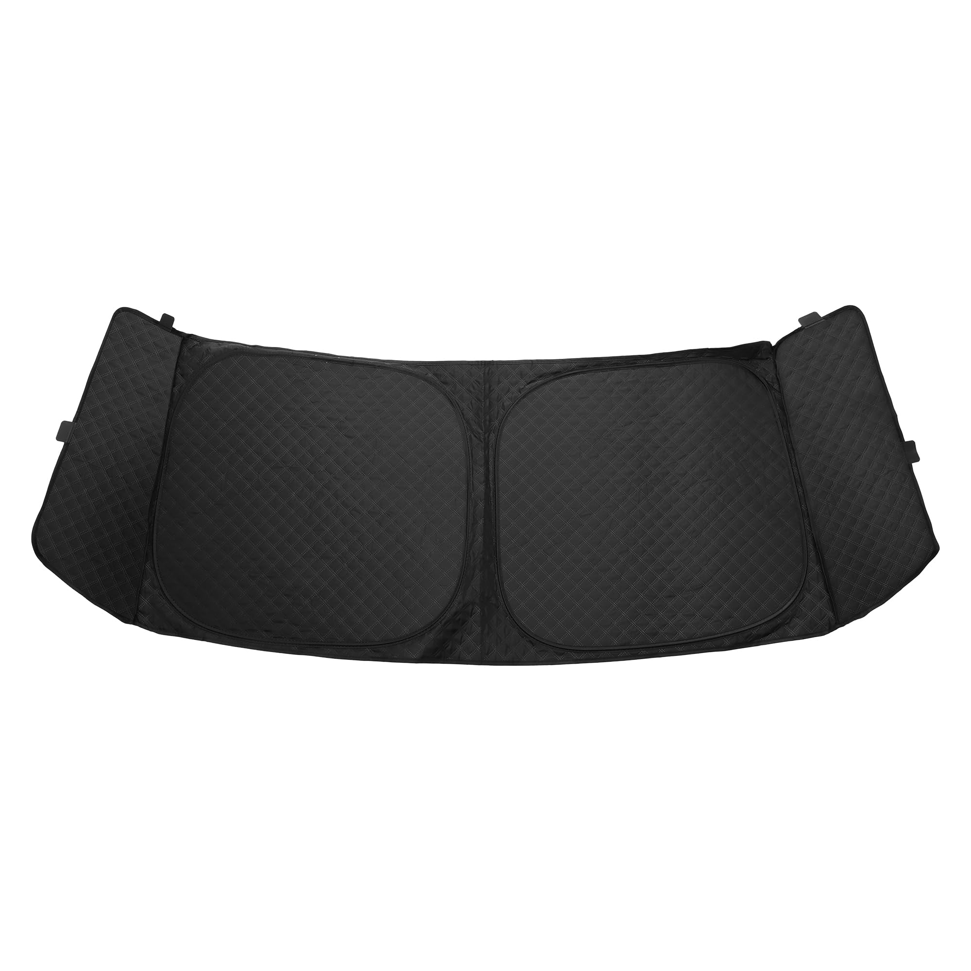 

X AUTOHAUX Foldable Windshield Sunshade with Aluminum Film and Polyurethane for Honda N-BOX JF5/JF6 Series, Black