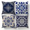 Vikama 4Pc Bohemian Style Throw Pillow Cover, Living Room Set Of Cushion Covers, With Zipper Home Decor Pillow Cover