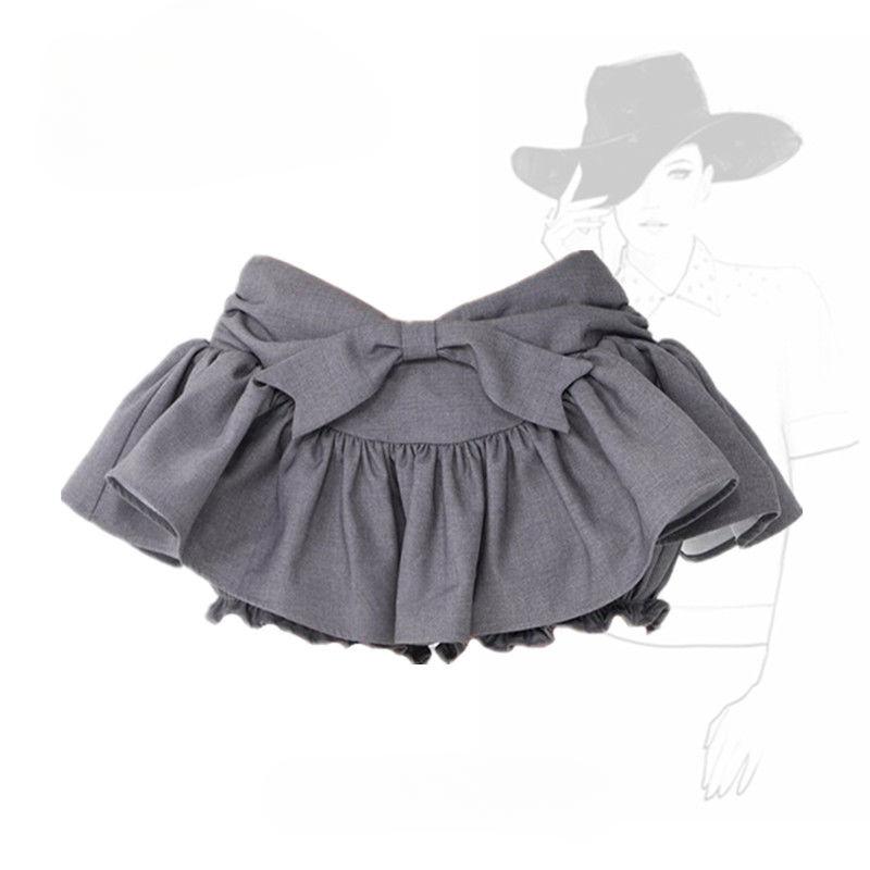 

Юбка с пышной юбкой Bubble White Bow Texture Fluffy Bud Culottes Cake Skirt Mini Skirt L