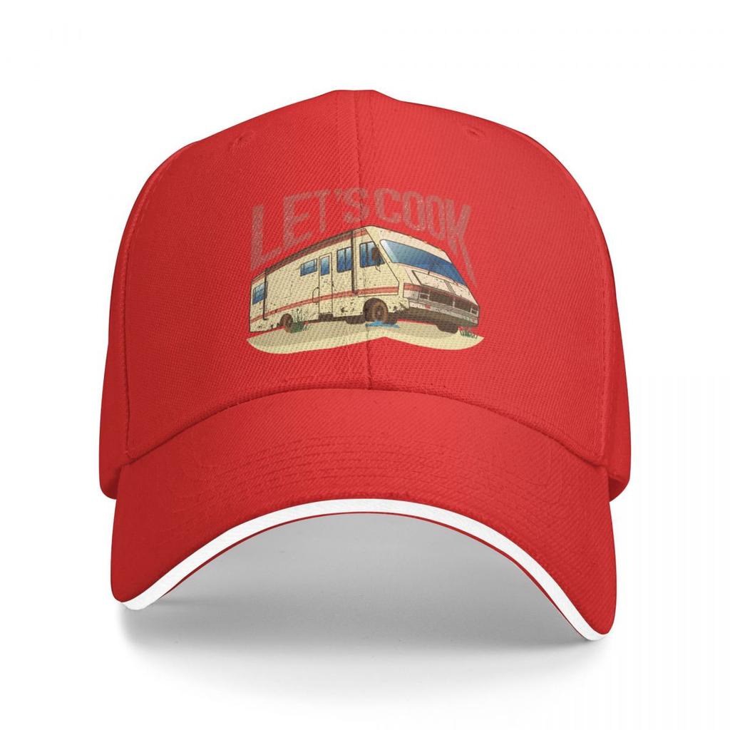 RV Lets Cook Breaking Bad Walter White TV Washed Unisex's Baseball Cap Sunprotection Trucker Snapback Caps Dad Hat Golf Hats