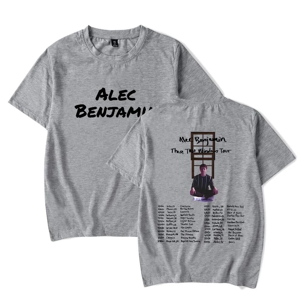 Alec Benjamin Summer loose retro casual short sleeved Tshirt top S