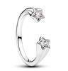 Nuovo anello in argento 925 mini Snoopy Natale diamante rosa orchidea d'amore alla moda gioielli di alta gamma da donna