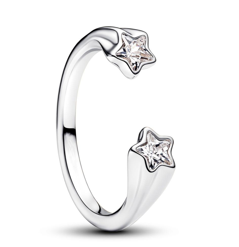 Nuovo anello in argento 925 mini Snoopy Natale diamante rosa orchidea d'amore alla moda gioielli di alta gamma da donna