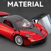 1/24 Pagani Huayra Dinastia Legierung Galvanik Sportwagenmodell Metall Rennwagen Fahrzeuge Modell Sound und Licht Kinderspielzeug Geschenk