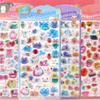 Rabbits Dogs Cats 3D Crystal Stickers Cute Animal Decoration Decals Toys Waterproof DIY Scrapbooking Diary Planner