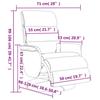 VidaXL Reclining Massage Armchair Footrest Grey Faux Leather 356727