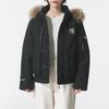 MLB Retro Unisex Goose Down Hooded Jacket with Fur Collar