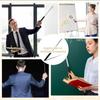 Extendable Hand Pointer Handheld Presenter Classroom Whiteboard Pointer Pen for Teaching Meeting Retractable Flagpole Stainless