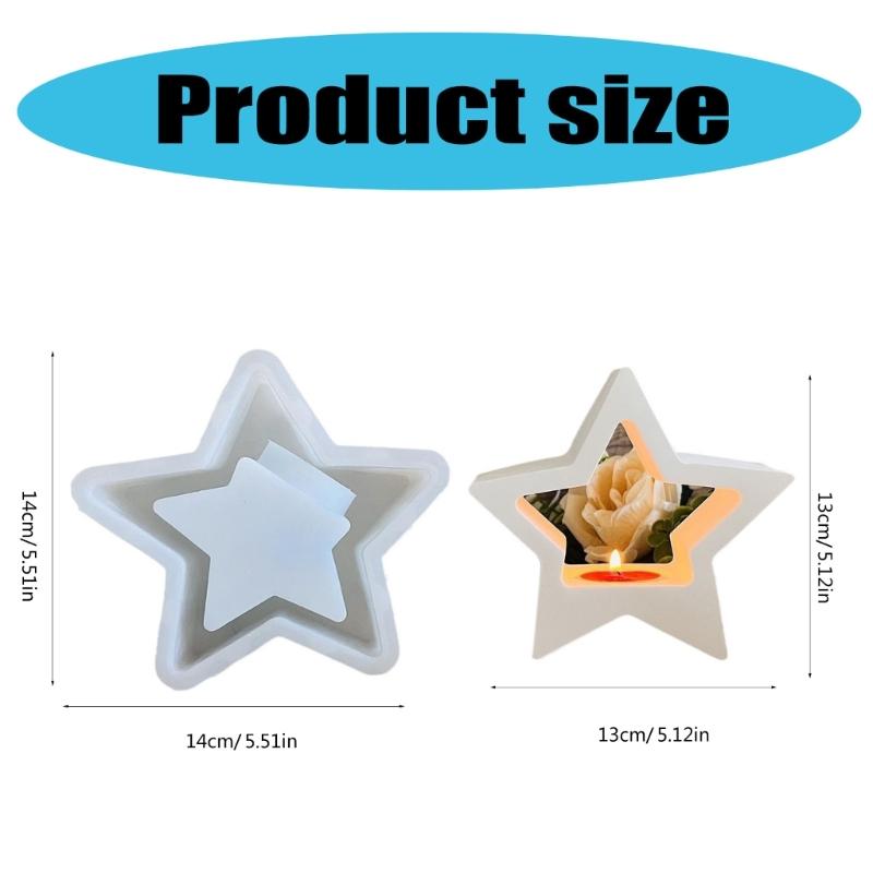 DIY Castings Mould Candlestick Candle Holder Molds Silicone Craft Molds Pendants Decorations 3D Candlestick Making Molds