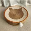 Sisal Cat Scratch Board & Claw Basin: Durable, No-Shed Cat Bed & Toy Combo for Grinding Claws, Universal Fit.
