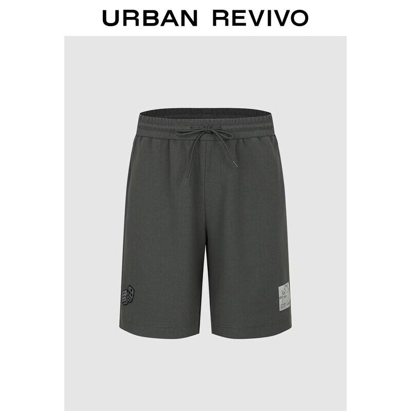 UR2026 Men s Embroidered Patchwork Drawstring Shorts 32