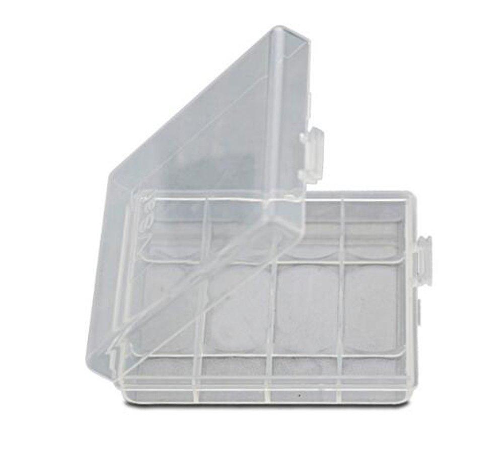 5 Portable Empty Multicolored Storage Boxes - AAAAA Plastic CasesOrganizers to Prevent Rolling (Random Color)