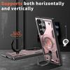 Dual Layer Armour Cover For Samsung Galaxy S25 S24 Ultra Edge S23 FE Plus S22 Ultra S21 For Magsafe Magnetic Bracket Phone Case