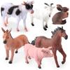 Eco-friendly Plastic Farm Animal Models Including Cattle And Pig For Playtime