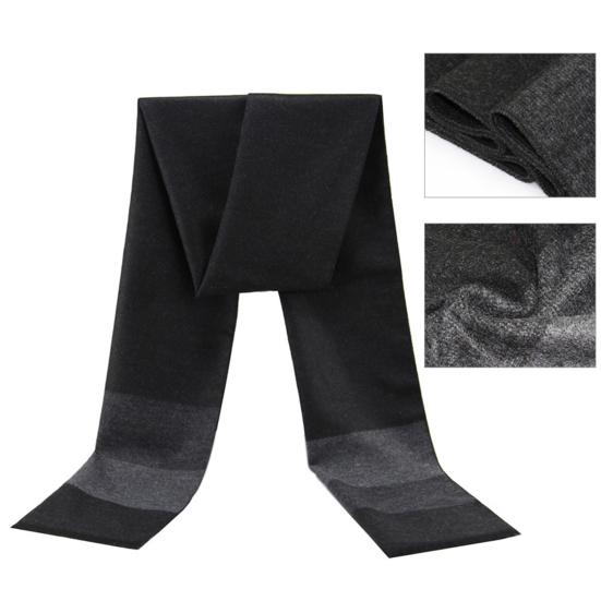 Sciarpa da Uomo Lavorata a Maglia Monocolore Spessa in Cashmere Sciarpa da Esterno per il Lavoro