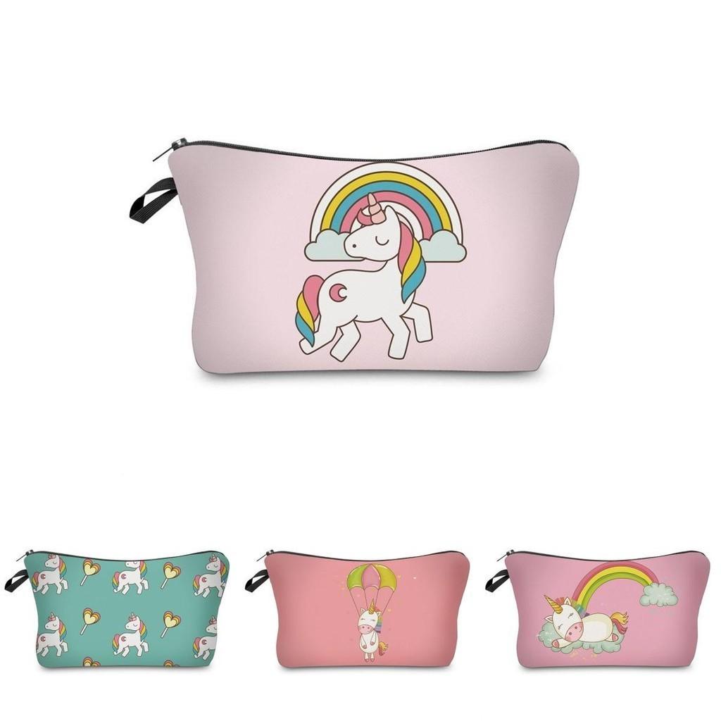 Adorable Unicorn Make Up Bag Emoji Cosmetic Travel Case Ideal For Girls And Ladies