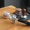 Coffee powder distributor walnut three-leaf four-leaf tamper coffee matching utensils