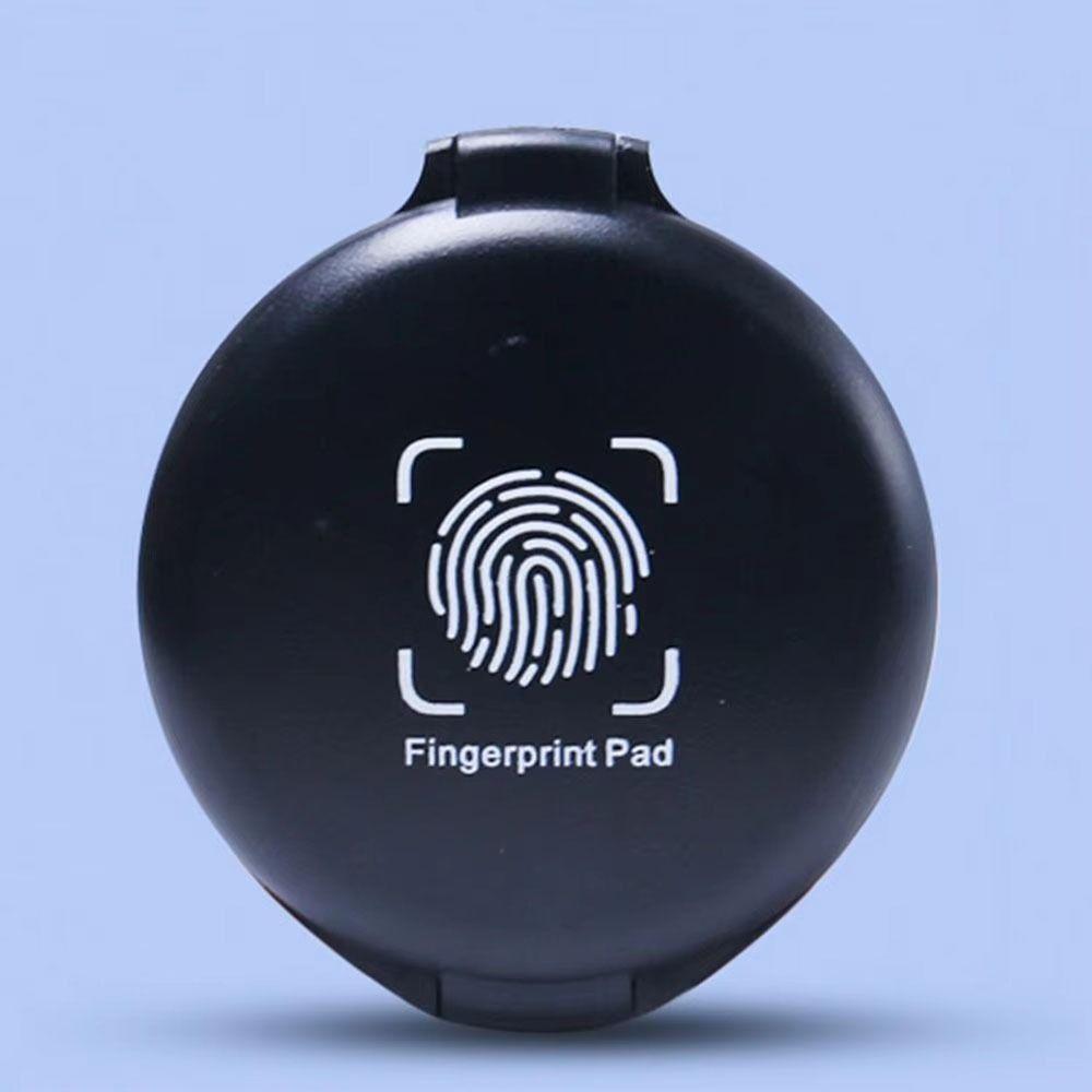 1Pcs Mini Stamp Pad Waterproof Thumbprint Ink Pad Fingerprint Ink Pad  Identification Security