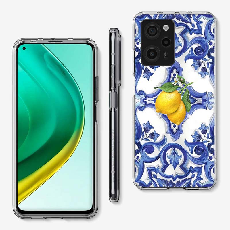 Mediterranean Lemon Cover Phone Case For Xiaomi Poco M8 M7 M6 M4 M3 X7 X6 X4 Pro F7 Ultra M5S Mi 14 14T 15 15T 12T 10T Pro 12S 1