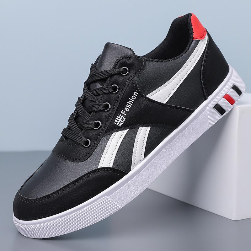 Men's shoes spring new sports and leisure shoes men's shoes versatile flat shoes white sports shoes