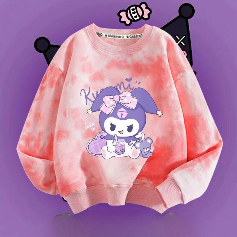 

Loose Tie-dyed Sweatshirt for Girls, A Fashionable Long-sleeved Sweatshirt for Children In Autumn 150