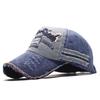 European and American style baseball cap, embroidered letter curved hat, hole-washed cap, summer sun protection