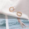 Korean Style Gold-Plated Titanium Steel Hollow Flower Ring for Women