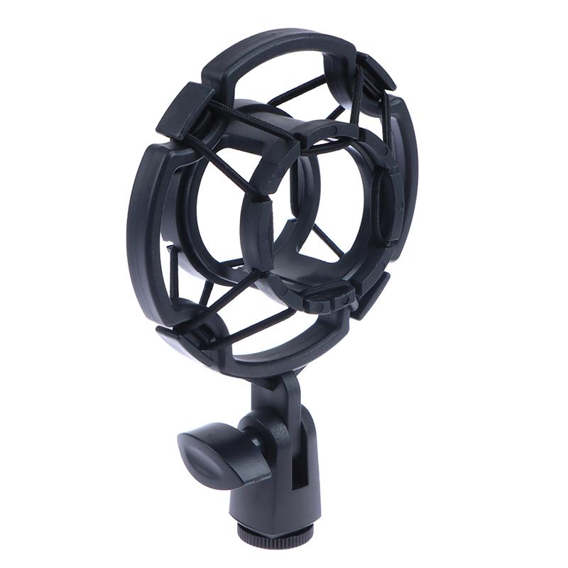 Shock Mount Holder Studio Recording Bracket For Large Mic Clip Black