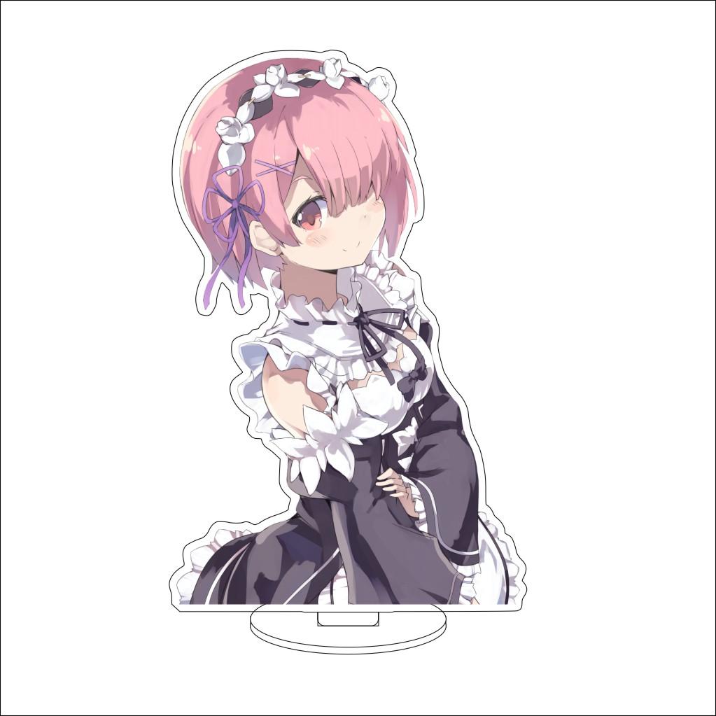 16CM Anime ZERO Starting Life in Another World Cosplay Acrylic Stand Ornaments Natsuki Subaru  Figure Stand Halloween Gift