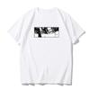 Japanese anime printed men's and women's shirt round neck loose short sleeve shirt Harajuku style Attack on Giant Y2k clothing