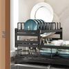Cross-border Kitchen Sink Storage & Drainer Rack for Bowls, Dishes, and Utensils