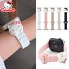 HelloKitty Sanrio for Apple Watch Bands 40mm 41mm 38mm Silicone Sport Bracelet IWatch Strap Series SE 9 8 7 6 5 3 4 Ultra 2 Gift