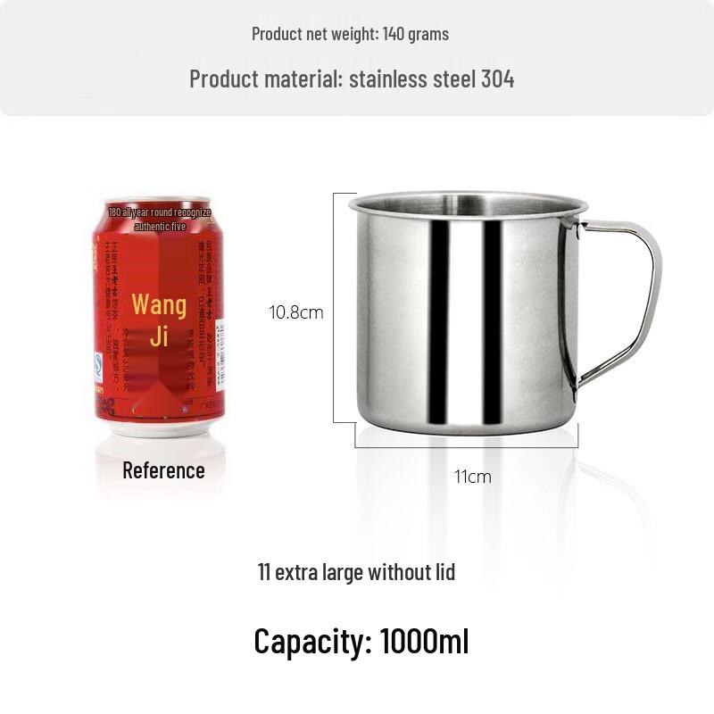 304 Stainless Steel Portable Student Mug