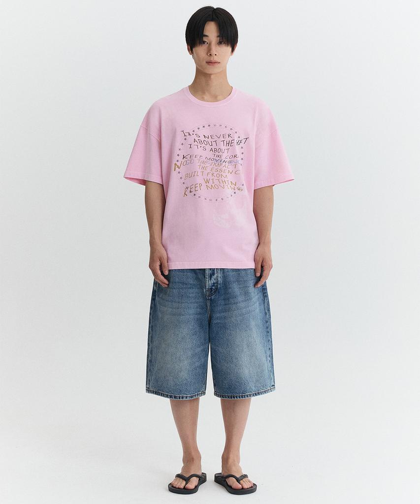 Matile Rockystar Vintage Oversized T-Shirt / Pink