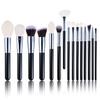 Cangzhou 15-Piece Animal Hair Makeup Brush Set: Eye Shadow & Foundation Brushes