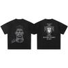T-shirt Casual con Testa di Cristiano Ronaldo Marca di Lusso per Uomo e Donna Top