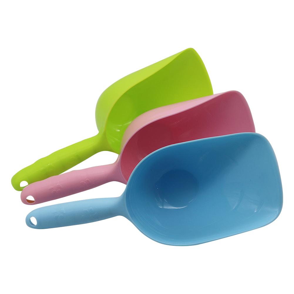 Pet Feeding Shovel Cat Food Scoop Large Capacity Thickening Cat Dog Spoon Mutli-function Plastic Shovel Pet Spoon 2Pcs