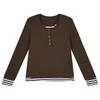 Women's Plus Velvet Long-Sleeve T-Shirt with Inner Layer - Stylish Two-Piece Design for Autumn/Winter 2025