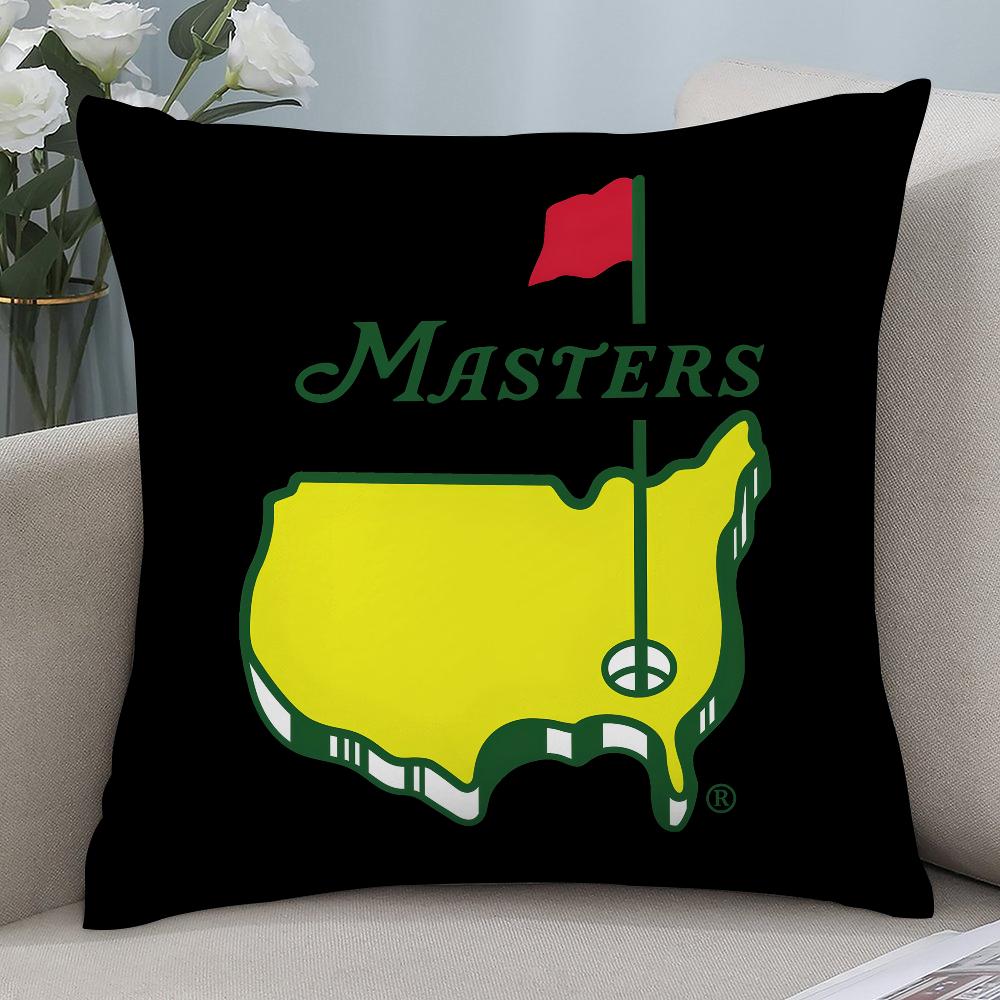 Masters Golf Printing Pillow Case Short Plush Pillow Covers Sofa Decorative Gift Home Double-sided Printing Cushion Cover