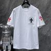 GZ-8923 CHROME HEARTS 2025 Summer New High Quality Cotton Round Neck Loose Large Size Men's and Women's T-shirt Couple T-shirt
