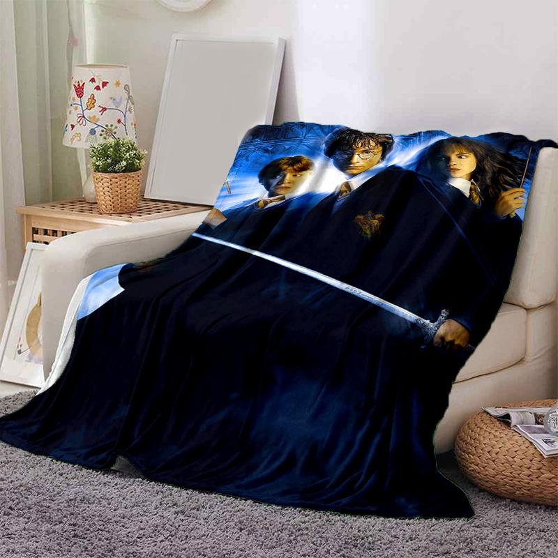 

Harry Potter and the Deathly Hallows Part 1 Poster PrintPrint Blanket, Soft Blanket For Sofa Office Bed And Travelling Daughter Birthday Gif 130cm×150cm（50in×60in）